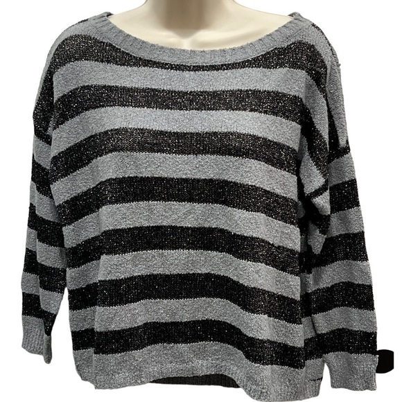 Joie Gray Black Metallic Sweater Size XS - Picture 1 of 7